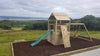 Woodland Climbing frame with enclosed bottom