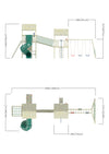 Midwest Climbing Frame with Tube Slide