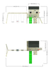 Commercial Treetop Retreat Climbing Frame And Playhouse