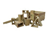 25pcs Building block set with wheelie box