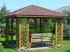 Tamworth 3m x 3m Wooden Gazebo with Shingle roof