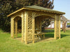 Tamworth 3m x 3m Wooden Gazebo with Shingle roof