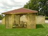 Mercia 4m x 4m Wooden Gazebo with shingle roof