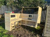 Large L- shaped mud kitchen