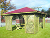 Mercia 4m x 4m Wooden Gazebo with shingle roof
