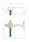 The Georgia Climbing Frame with Monkey bars