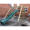 Timber Adventure Swing Set with wooden climbers