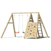 Maine Swing Set with rockwall