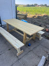 Heavy Duty Garden Table with Benches